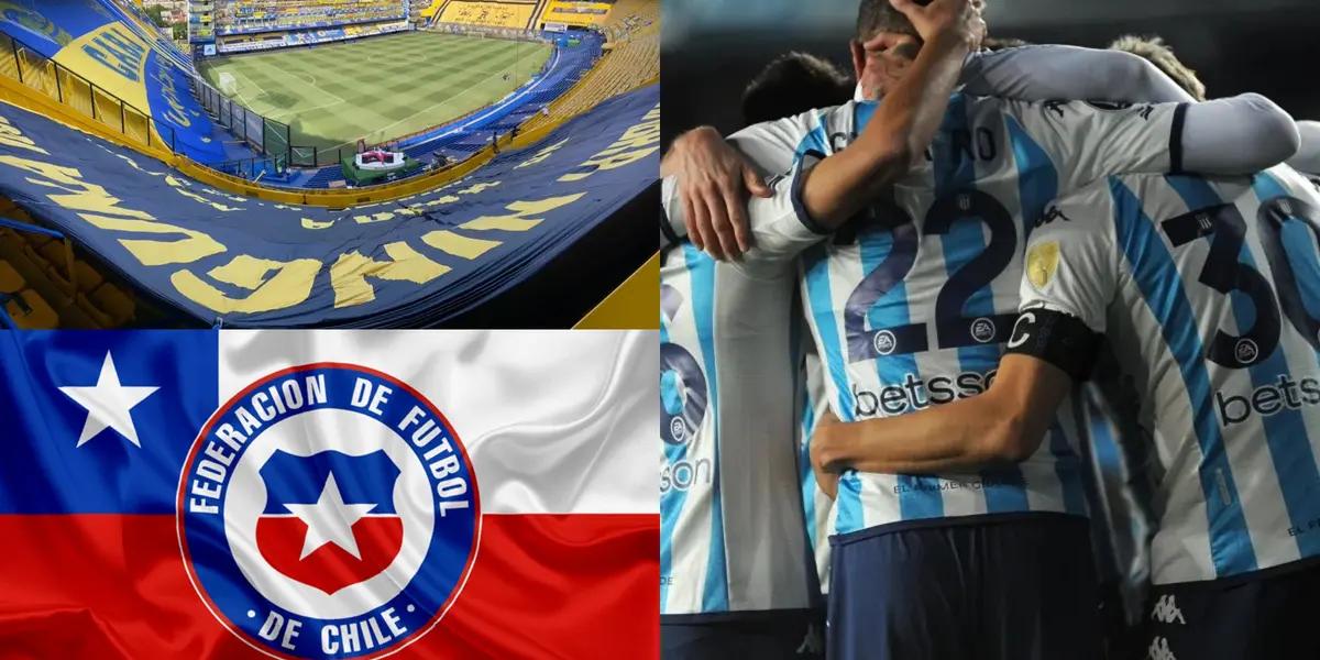 Boca, Racing y Chile