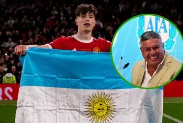 El delantero del Manchester United nació en España pero tiene familia argentina.