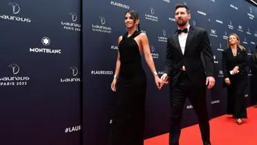 Leo Messi y su esposa