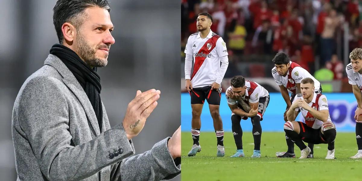 Martín Demichelis busca un 9 para River.