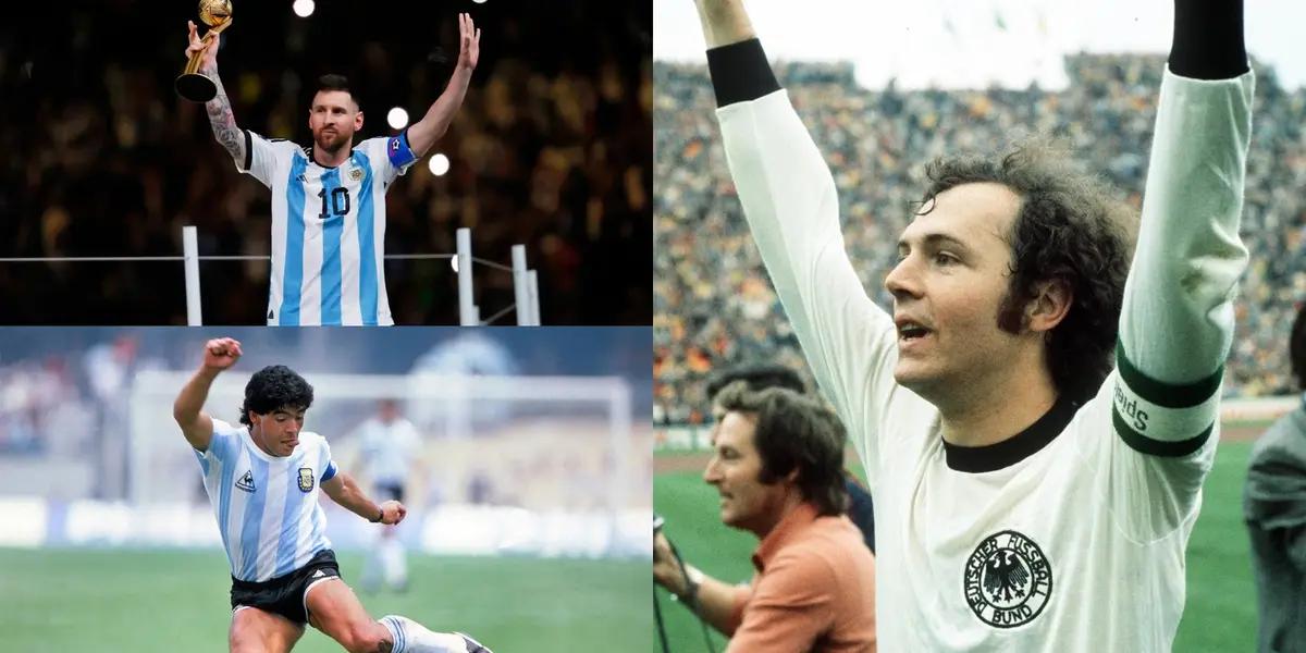 Messi, Maradona y Beckenbauer