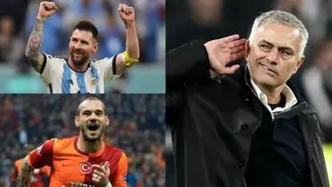 Messi, Sneijder y Mourinho