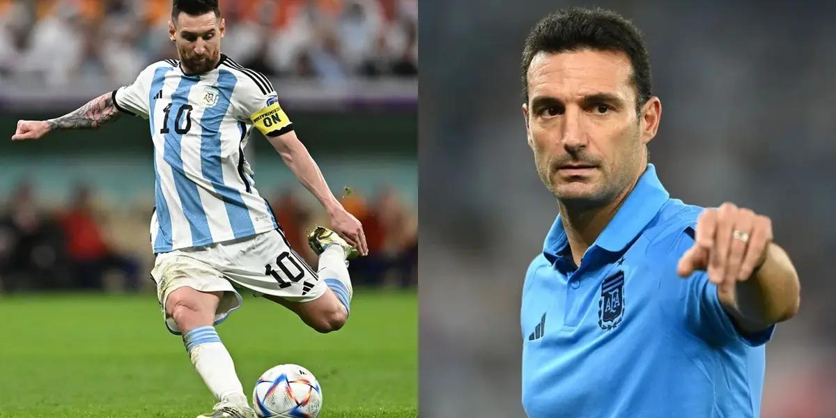 Messi y Scaloni