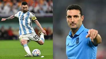 Messi y Scaloni