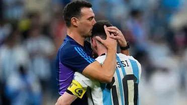 Scaloni y Messi