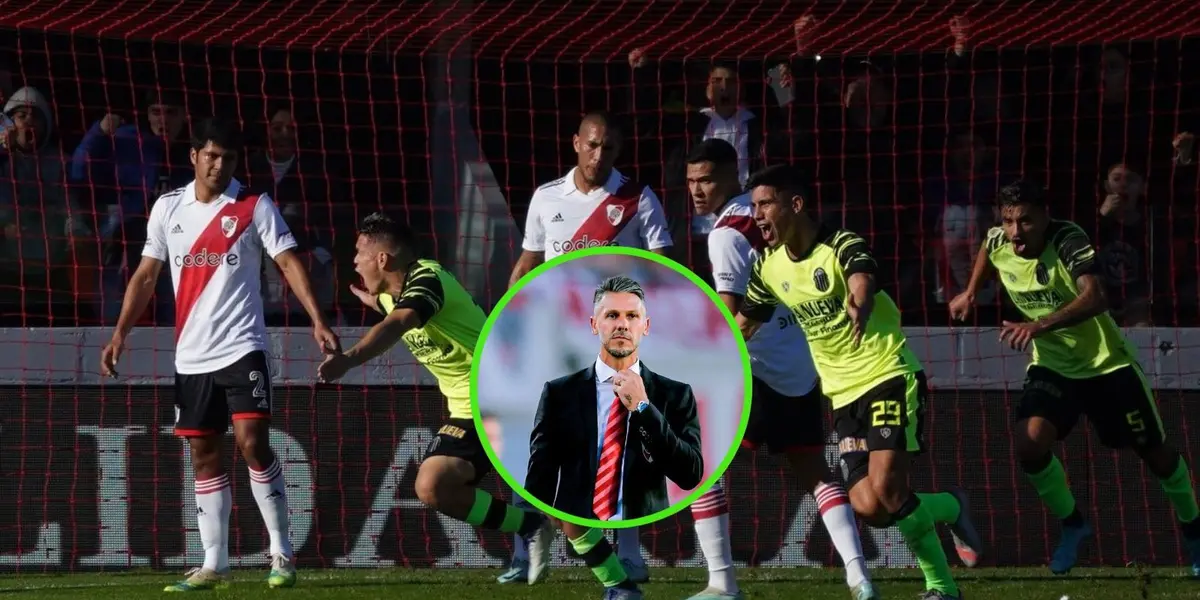 Al entrenador no le gustó nada el tanto de Carlos Arce.