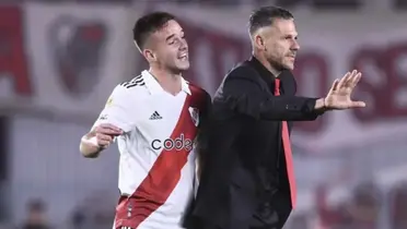 Demichelis frenando un problema