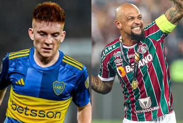 El experimentado jugador de Fluminense le dejó una lección al joven volante de Boca.