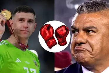 El mejor arquero del mundo y de 2023 premiado por la FIFA no tuvo buenas palabras para con el presidente Chiqui Tapia.