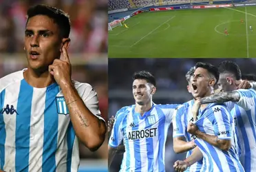 El mejor jugador de Racing convirtió un gol digno del premio Puskás.