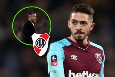 El volante ofensivo viene de salir campeón con el West Ham. El Millonario pasó a los octavos de la Libertadores.