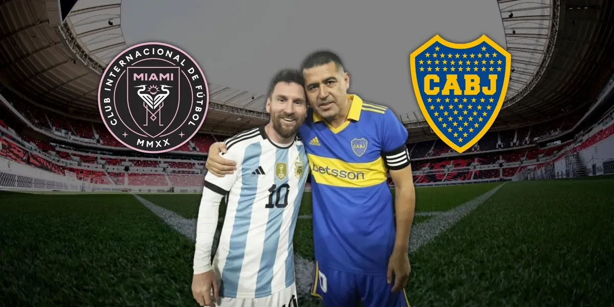 Leo Messi y Juan Román Riquelme.