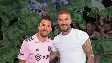 Lionel Messi y David Beckham.