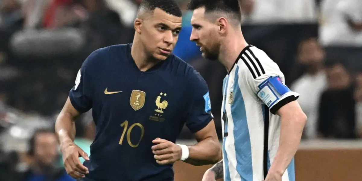 Mbappé y Messi en la final