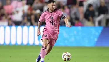 Messi con el balón