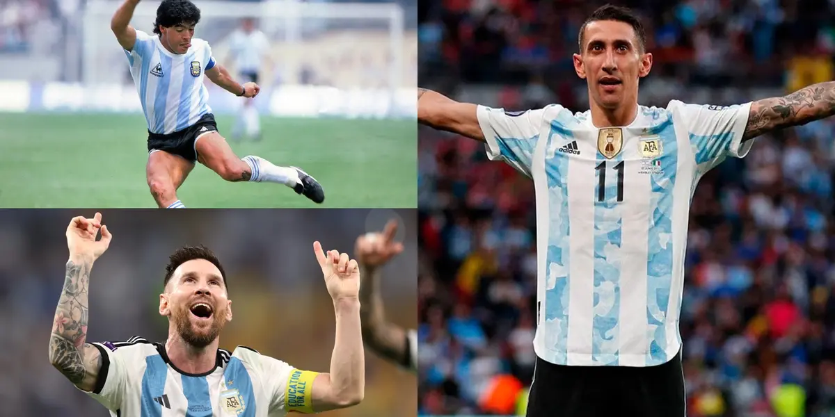 Messi, Maradona y Di María