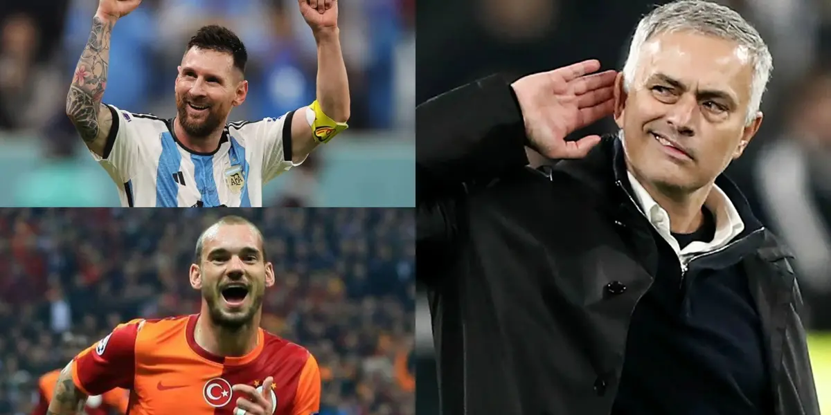 Messi, Sneijder y Mourinho