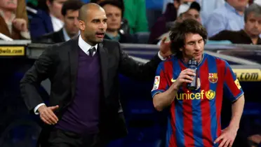 Messi y Guardiola en Barcelona